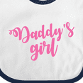 thumbnail image 4 of Inktastic Valentine's Day Daddy's Girl Girls Baby Bib, 4 of 4