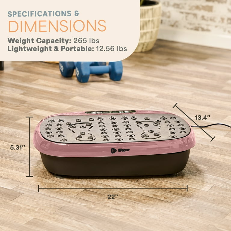 Lifepro Hexaplate Lite - Machine d'exercice à plaque vibrante