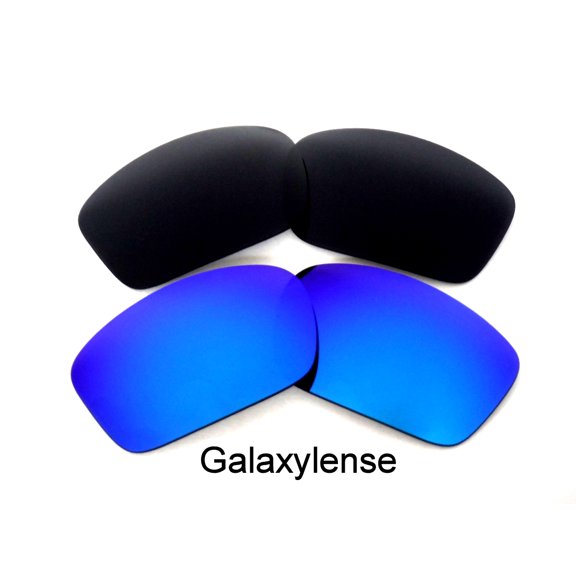 Galaxy Replacement Lenses for Oakley Valve Black & Blue Color  100% UVAB