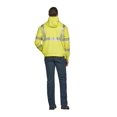 thumbnail image 4 of Bulwark B42430416 Hi-Visibility Pullover Hooded Fleece Sweatshirt, HV-Fluorescent Yellow & Green - Extra Large, 4 of 4