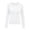 White, variant on ClodeEU Women's Crew Neck Long Sleeve Thermal Top, Light Fleece Slim Fit Warm Lining Base Layer Top ,Women's S-XXL