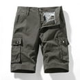 thumbnail image 2 of Gibobby Shorts d'Entraînement pour Hommes, Extérieur Décontracté, Séchage Rapide, Shorts Cargo de Randonnée avec Multiples Poches (Gris, 36), 2 of 4