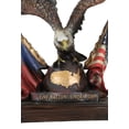 thumbnail image 6 of Bald Eagle On Globe With Texas & American Flags Figurine One Nation Under God, 6 of 11