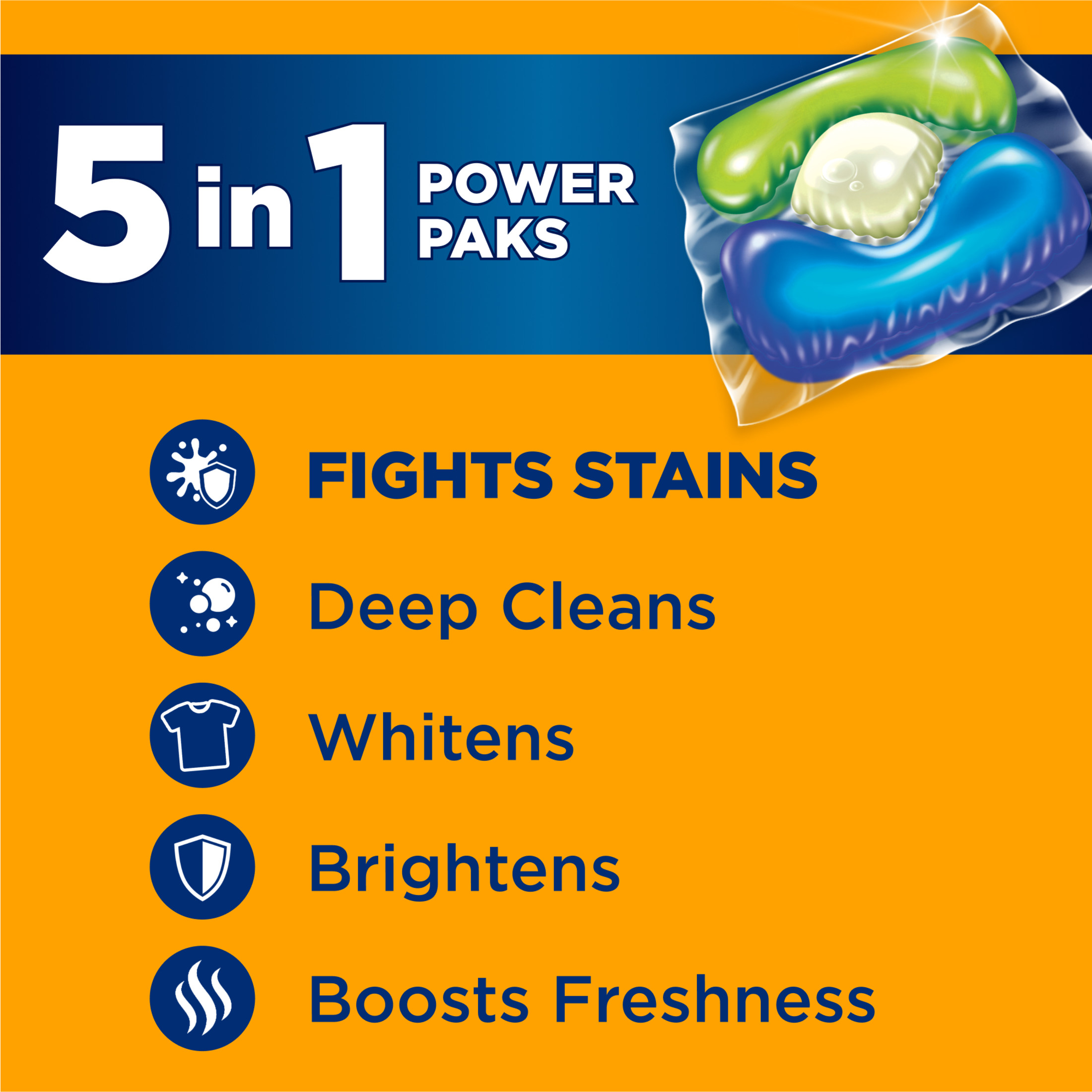 ARM & HAMMER Plus OxiClean 5-in-1 Laundry Detergent Paks photo 2