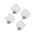 thumbnail image 3 of Ganchos para Toallas Perfecl 4 Piezas Ganchos Multifuncionales Colgador Decorativo Blanco, 3 of 8