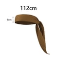 thumbnail image 4 of Diadema deportiva para ciclismo, banda para el pelo, banda para el pelo a la moda para hombres y mujeres, banda para el sudor, corbata para la cabeza Camello, 4 of 8