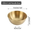 thumbnail image 2 of TACILIP Plates, Stainless Steel Cold Noodles Bowl With Scale Household Fruit Bowl Mixed With Rice Bowl Tableware, Gifts for Women, 2 of 4