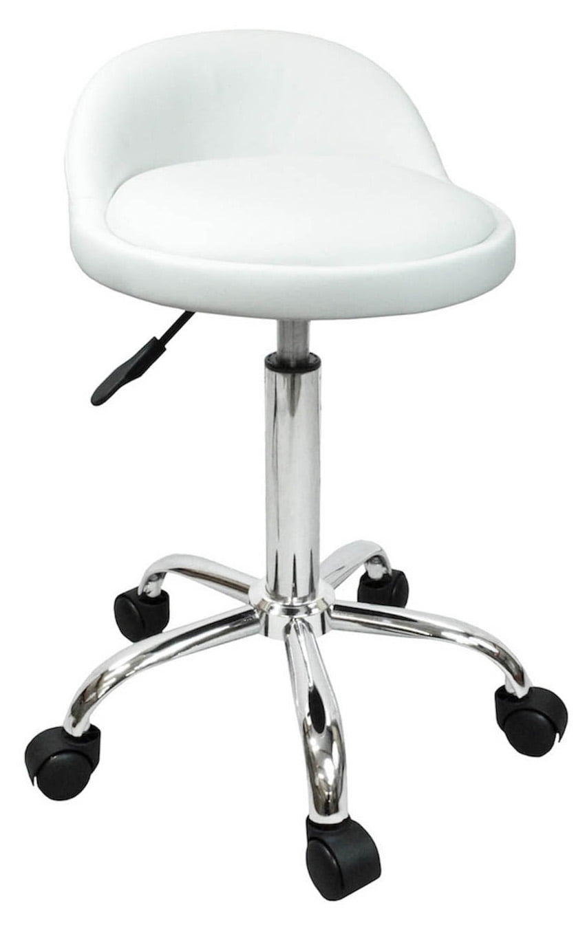 DevLon NorthWest Salon Stool with Back Rest Saddle Hydraulic Spa Stool ...