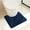 Blue, variant on GYTY 1pc Green Leaf Pattern Bath Rug, Toilet U-Shape bathroom Mat, Absorbent Thickened Shower Carpet, Simple Embossed Design Floor Mat, Bathroom Decor, Bathroom decorations, kitchen Area Rugs