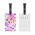 thumbnail image 4 of Watercolor Barbershop Barber Haircut Luggage Tags Suitcases ID Baggage Identifier Card Name Tag for Travel Backpacks Gym Bags, 4 of 6