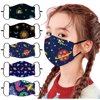 ICQOVD 5Pc Childrens Adjustable Windproof Reusable Print Mask