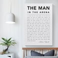 thumbnail image 5 of The Man In The Arena Theodore Roosevelt Quote Graduation Gift Modern Artwork 2 Poster Cool Artworks Painting Wall Art Canvas Prints Hanging Picture Home Decor Posters Gift 16x24inch(40x60cm), 5 of 6
