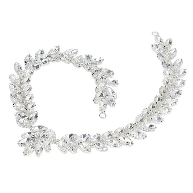 Cadena de diamantes de imitación, aplique de diamantes de imitación, llamativo adorno de cadena de diamantes de imitación, aplique de diamantes de imitación, rendimiento potente