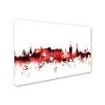 thumbnail image 2 of Trademark Fine Art "Edinburgh Skyline Red 2" Canvas Art by Michael Tompsett, 2 of 3