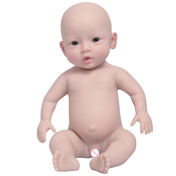 Reborn Baby Doll LCUPPON, cuerpo completo de silicona, 47 cm, para niños