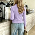 thumbnail image 5 of hengsof Girls Turtleneck Bow T Shirt, Fleece Mock Neck Thermal Tops Long Sleeve Kids Sweater Soft Base Layer Undershirt, 5 of 6