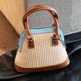 thumbnail image 1 of Bolsos tejidos a mano para mujer cadena de verano bolso tejido para mujer bolsos cruzados con costuras de PU FLhrweasw Nuevo, 1 of 9