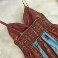 thumbnail image 7 of Haivin Womens Floral Maxi Dress V Neck Slit Spaghetti Strap Dresses Summer Boho Beach Vacation Sundresses, 7 of 7