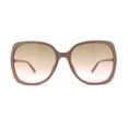 thumbnail image 2 of Womens Luxurious Metal Side Rhinestone Jewel Trim Butterfly Sunglasses Beige Pink Smoke, 2 of 4