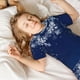 thumbnail image 4 of Balery Christmas Blue Conjunto de Pijama Infantil de Manga Corta con Estampado – Ropa de Dormir de Algodón Suave-Large, 4 of 5