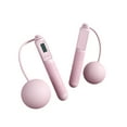 thumbnail image 2 of Advancent Cuerda para saltar Mango antideslizante digital Control de botones para interiores y exteriores Funcionamiento silencioso Cuerdas para Ropa Deportiva, Zapatos Rosa Pelota, 2 of 6