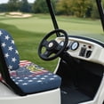 thumbnail image 4 of Yuyamidu Eagle Golf Cart Seat Covers 2 PCS 250 Years American Flag Golf Cart Seat Cushions Backrest Bottom Seat Cover for Club Car Golf Cart Accessories, 4 of 8