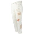 thumbnail image 2 of Lauren  Women's Plus Beaded Patchwork Relaxed Jeans Pants 18W, 2 of 5