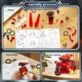 thumbnail image 4 of 12-in-1 STEM Robot Kit Toys for Kids 8-12, DIY Building Educational STEM Science Kits for Boy Birthday Gifts-Red, 4 of 9