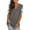 Gray, variant on KkSLirnhs Womens Shirts Plus Size 5x Women's Lace Short Sleeve V-Neck T-Shirt Loose Casual Summer Tee Tops Green M