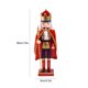 thumbnail image 3 of Marioneta creativa de decoración Vintage King Soldier de 38cm para mesa del hogar (rojo), 3 of 3