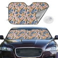 thumbnail image 2 of Fotbe Lilies Flowers Car Windshield Sunshade | Sun Visor Protector Front Window Shade, Keeps Out UV Rays, Keeps Your Vehicle Cool-, 2 of 7