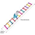 thumbnail image 2 of QUETO For Parrots, Ladders, Swings, Training Rainbow Bridges, For Parrots, Budgies, Conures, Cockatoos, 12 Step Ladder, 2 of 6