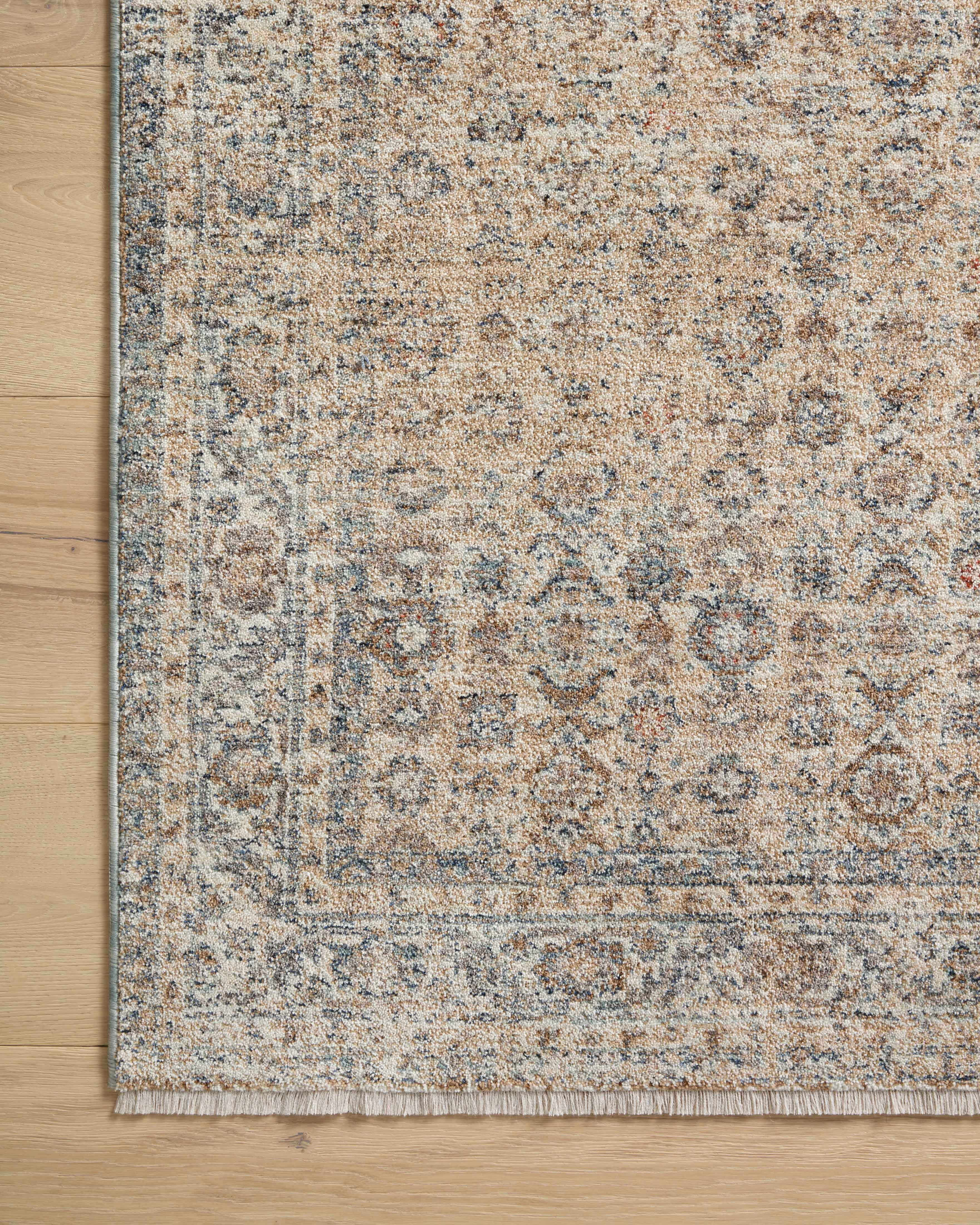 Angela Rose x Loloi Blake Beige / Denim 18" x 18" Sample Rug