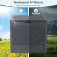 thumbnail image 6 of Gymax 25 Gallon Outdoor Storage BoxPP Deck Container w/Rattan Patterns & Lockable Lid, 6 of 10