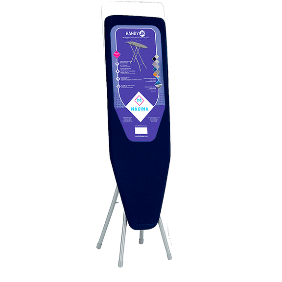 Burro de Planchar Handy Jr Blue 90 x 33 cm Tabla Resistente Plegable Ajustable Acero Maxima Hogar