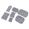 thumbnail image 2 of bolsas de equipaje de poliéster impermeables, cubos de embalaje para viajes de negocios, color gris., 2 of 14