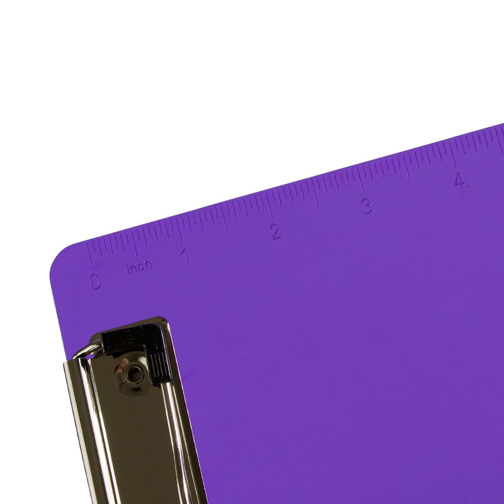 JAM Paper Mini Purple Plastic Clipboards with Metal Clip, 6 x 9, 1/Pack