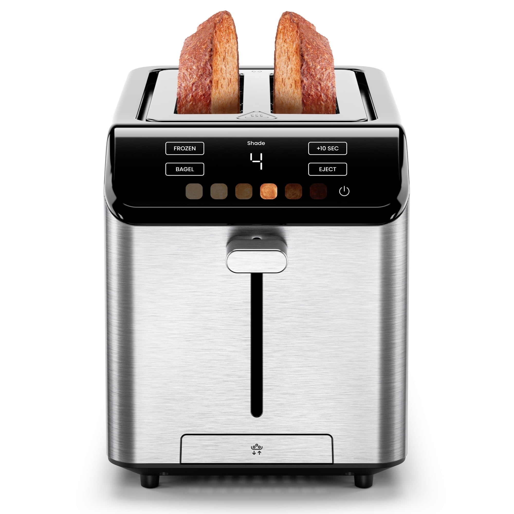 Chefman Smart Touch 2 Slice Digital Toaster with 6 Touchscreen Shade Settings – Stainless Steel