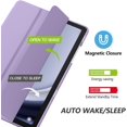 thumbnail image 4 of KOMI Case for Galaxy Tab A9+/A9 Plus 11 inch 2023, Slim Stand Protective Smart Cover with Hard PC Translucent Back Shell for Tab A9 Plus Tablet (SM-X210/X216/X218), Auto Wake/Sleep, Lilac, 4 of 8
