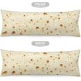 thumbnail image 3 of Burrito Tortilla Body Pillow Cover Burritos Tortillas Funny Food Realistic Long Pillow Case Protector with Zipper Decorative Soft Cushion Large Pillowcases for Bedroom,Sofa,Home Gifts 20"x54", 3 of 6