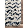 thumbnail image 3 of nuLOOM Cuellar Chevron Shag Area Rug, 8' 10" x 12', Navy, 3 of 4