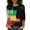 Multicolor, variant on Blouses for Women Dressy Casual Plus Size,Black History Month African T-Shirt for Women Pride Celebration Shirt Blouse 3/4 Sleeve Crewneck Tshirt Tops