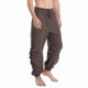 thumbnail image 1 of Men's Cotton And Linen Solid Colour Casual Loose Lace-up Drawstring Trousers, 1 of 2