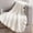 White, variant on Knitted Throw Blanket Ruffled Edge Lightweight Breathable Decorative Accessory for Sofa Couch Bed Indoor Home Use 35.43*27.56*0.39IN