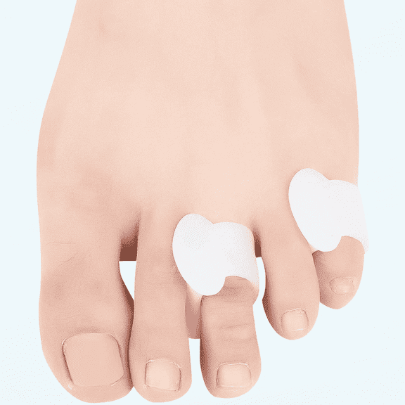 Gel Toe Separator, 8 Pcs Small Toe Spacer Straightener Spreaders Corrector for Overlapping Bent Tender & Curled Toes Women & Man
