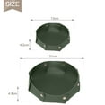 thumbnail image 2 of 2 circular leather entrance keys minimalist storage tray desktop jewelry storage box key storage box - green, 2 of 5