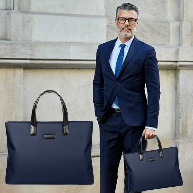 Nilvkv Portable Large-Capacity Cloth Briefcase Document Bag Document Bag Business Meeting Training Meeting Father'S Day