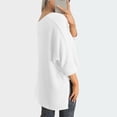 thumbnail image 4 of Chemise Boutonnée Colorée pour Femme, Tunique à Manches Courtes avec Poche, Chemise de Travail Décontractée à Col, Haut Boutonné Coupe Décontractée pour l'Automne, Blouse à Manches Courtes Confortable et Stylée, 4 of 6