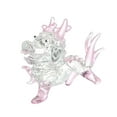 thumbnail image 2 of Figura de dragón de cristal, estatua de dragón de pie, mini arte chino, animal realista rosa, 2 of 9
