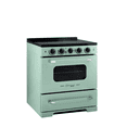 thumbnail image 1 of Unique 30" Classic Retro Induction Range Summer Mint Green, 1 of 15